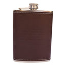 Winston Churchill Quote Leather Flask-3