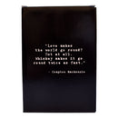 Compton Mackenzie Quote Leather Flask-6