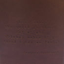 Compton Mackenzie Quote Leather Flask-3