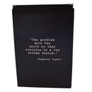 Humphrey Bogart Quote Leather Flask-7