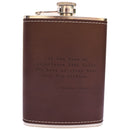 Abraham Lincoln Quote Leather Flask-3