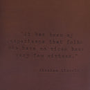 Abraham Lincoln Quote Leather Flask-4