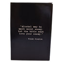 Frank Sinatra Quote Leather Flask-5