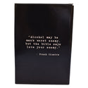Frank Sinatra Quote Leather Flask