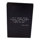 Mark Twain Quote Leather Flask-7