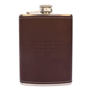 Mark Twain Quote Leather Flask-3