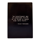 Ernest Hemingway Quote Leather Flask-6