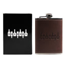 Bourbon on Bottles Leather Flask-2