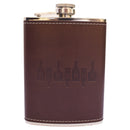 Bourbon on Bottles Leather Flask-3