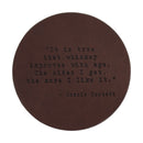 Ronnie Corbett Quote Leather Coaster-1