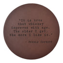 Ronnie Corbett Quote Leather Coaster-2