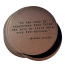 Abraham Lincoln Quote Leather Coaster-5