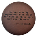Abraham Lincoln Quote Leather Coaster-2