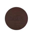 Compton Mackenzie Quote Leather Coaster-1