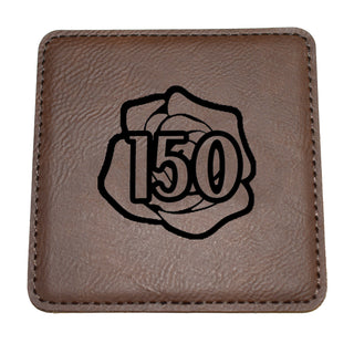 Derby Rose 150 Leather Coaster