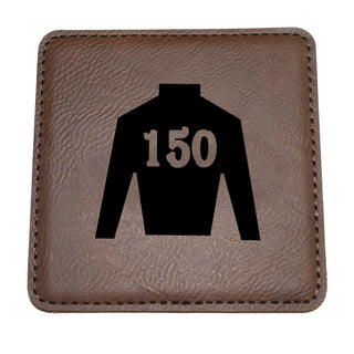 Derby Jockey Silk 150 Leather Coaster