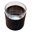 Winston Churchill Quote Rocks Glass with Leather Sleeve-2