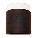 Winston Churchill Quote Rocks Glass with Leather Sleeve-3