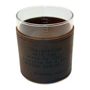 Humphrey Bogart Quote Rocks Glass with Leather Sleeve-2