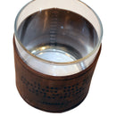 Abraham Lincoln Quote Rocks Glass with Leather Sleeve-3