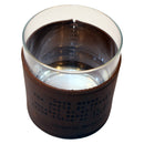 Compton Mackenzie Quote Rocks Glass with Leather Sleeve-3