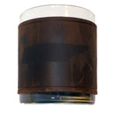 Tennessee Shape Rocks Glass with Leather Sleeve-3