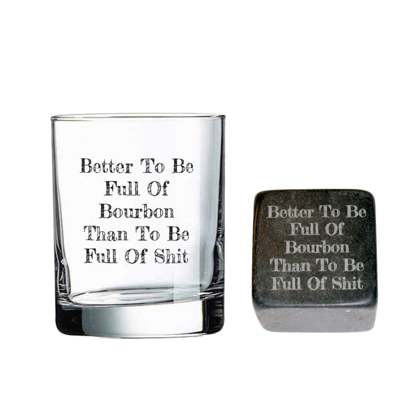 Rocks Glass and Large Whiskey Stone Gift Basket