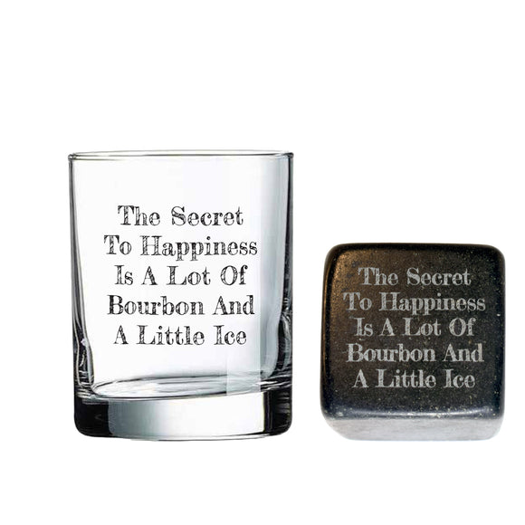 Rocks Glass and Large Whiskey Stone Gift Basket