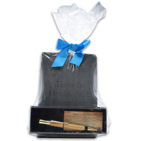 When In Doubt Add Bourbon Notebook and Bourbon Barrel Pen Gift Set