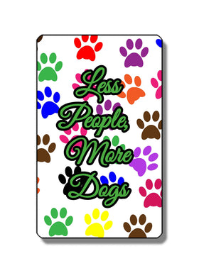 Less People More Dogs Pocket Tissues