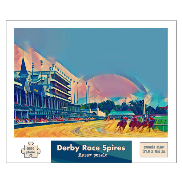 Derby Race Spires Pop Art 1000 Piece Jigsaw Puzzle