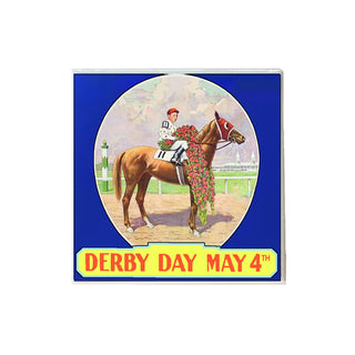 Vintage Derby Day Ceramic Coaster