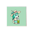 Horse Drinking Mint Julep Ceramic Coaster-1