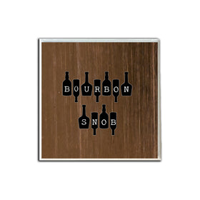 Bourbon Snob on Bottles Coaster