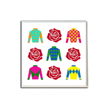 Jockey Silks and Roses
