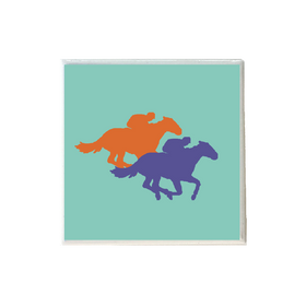 Retro Race Horses Coaster