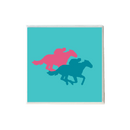 Neon Race Horses Coaster-1