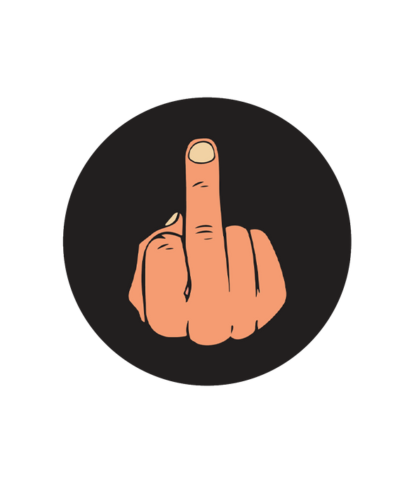 Middle Finger Car Coaster