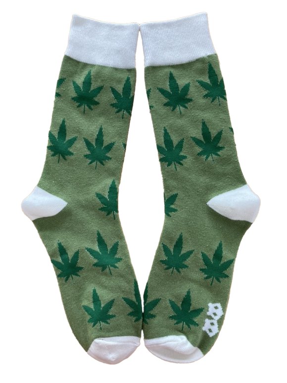 Fancy Weed Men's Sock with Car Coasters Gift Basket