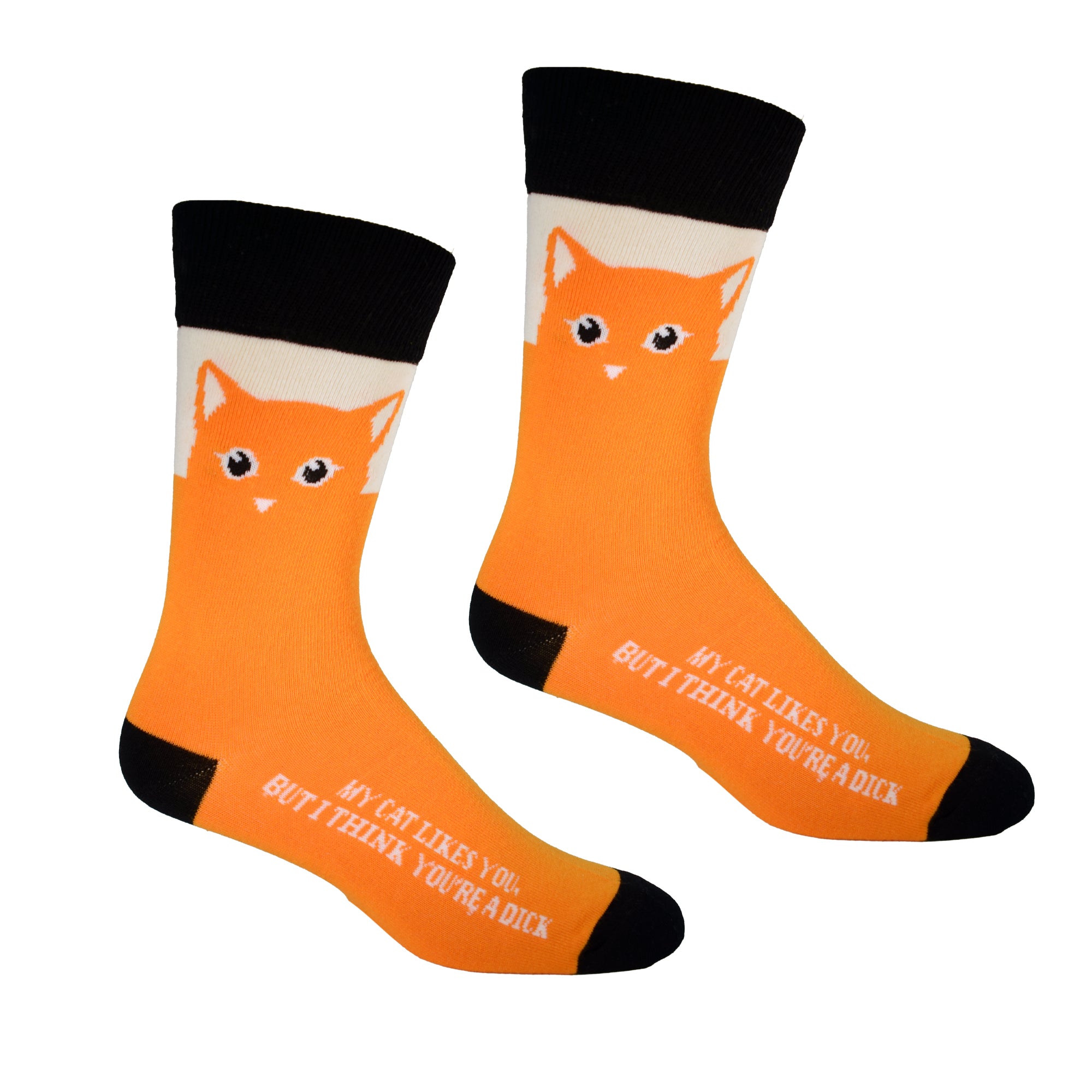 My Cat Likes You Mens Socks