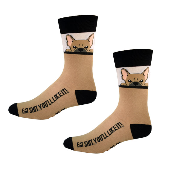 Eat Shit Dog Sock Mens Socks