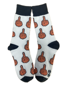 Middle Finger Men's Sock with Car Coasters Gift Basket-2