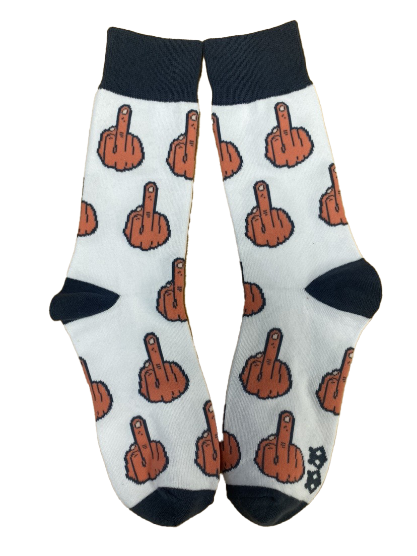 Middle Finger Mens Socks