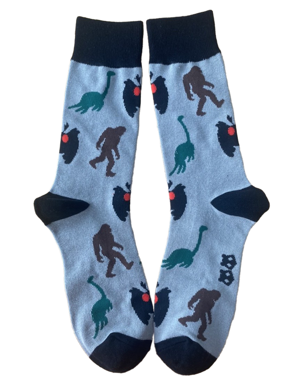 Famous Cryptids Mens Socks