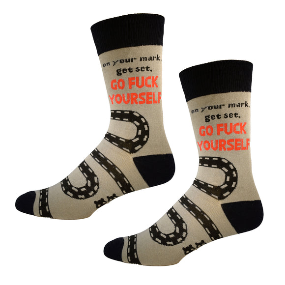 On Your Mark Mens Socks