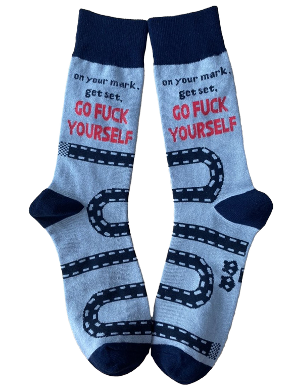 On Your Mark Mens Socks