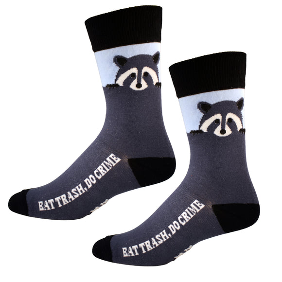 Eat Trash Do Crime Mens Socks