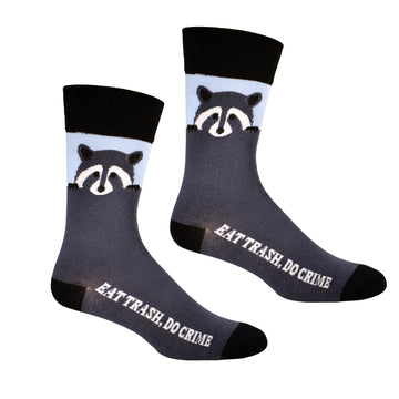Eat Trash Do Crime Mens Socks