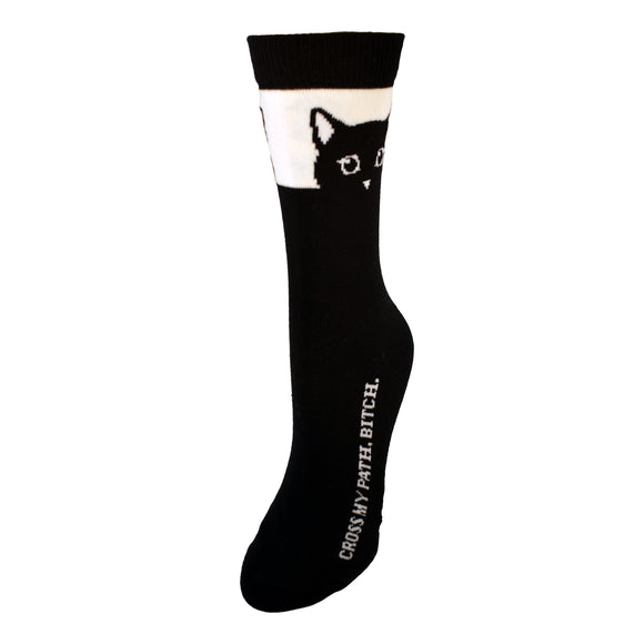 Cross My Path Womens Sock