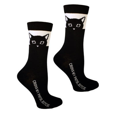 Cross My Path Womens Sock